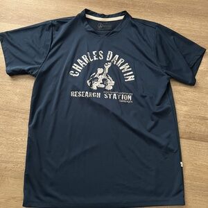 Charles Darwin Research Station Lonesome George Shirt Blue Men's Medium